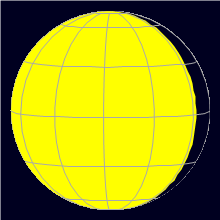 Appearance of the Moon, celestial north is upwards