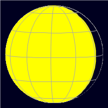 Appearance of the Moon, celestial north is upwards
