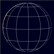 Appearance of the Moon, celestial north is upwards