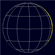 Appearance of the Moon, celestial north is upwards