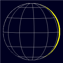 Appearance of the Moon, celestial north is upwards
