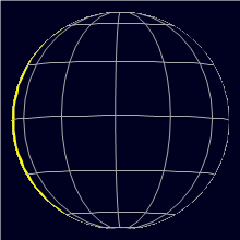Appearance of the Moon, celestial north is upwards