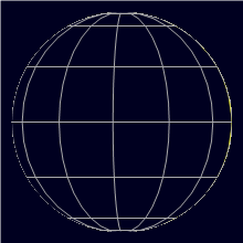 Appearance of the Moon, celestial north is upwards
