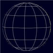 Appearance of the Moon, celestial north is upwards