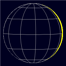 Appearance of the Moon, celestial north is upwards