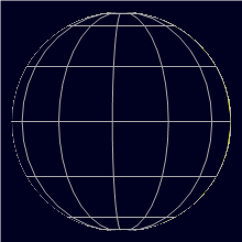 Appearance of the Moon, celestial north is upwards