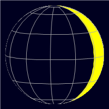 Appearance of the Moon, celestial north is upwards